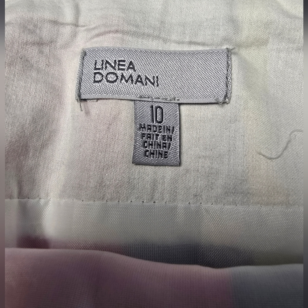 Linea Domani Skirt Size 10 Womens Multicolor Geometric - Picture 5 of 9